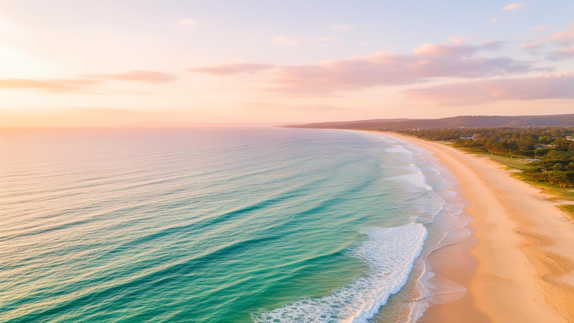 Sunrise over the Illawarra coastline